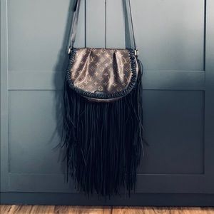 Upcycled Authentic Louis Vuitton Fringe Bag
